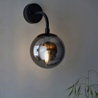Overcombe Single Wall Light in Matt Black