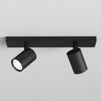 Ascoli Twin Spotlight in Matt Black