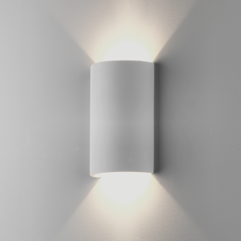 Serifos 220 White Plaster Wall Light