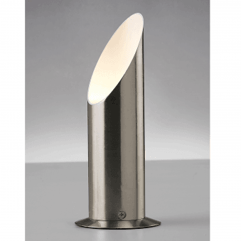 Indio Uplighter Table Lamp in a Satin Nickel Finish