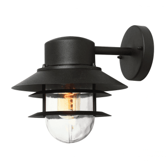 Copenhagen Stainless Steel Exterior Wall Light in Black