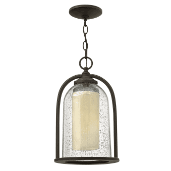 Quincy Outdoor Chain Lantern Pendant in Oil Rubbed Bronze