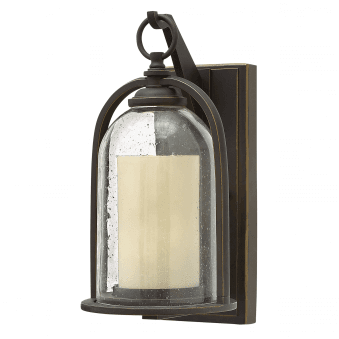 Quincy Small Outdoor Wall Lantern in Oil Rubbed Bronze