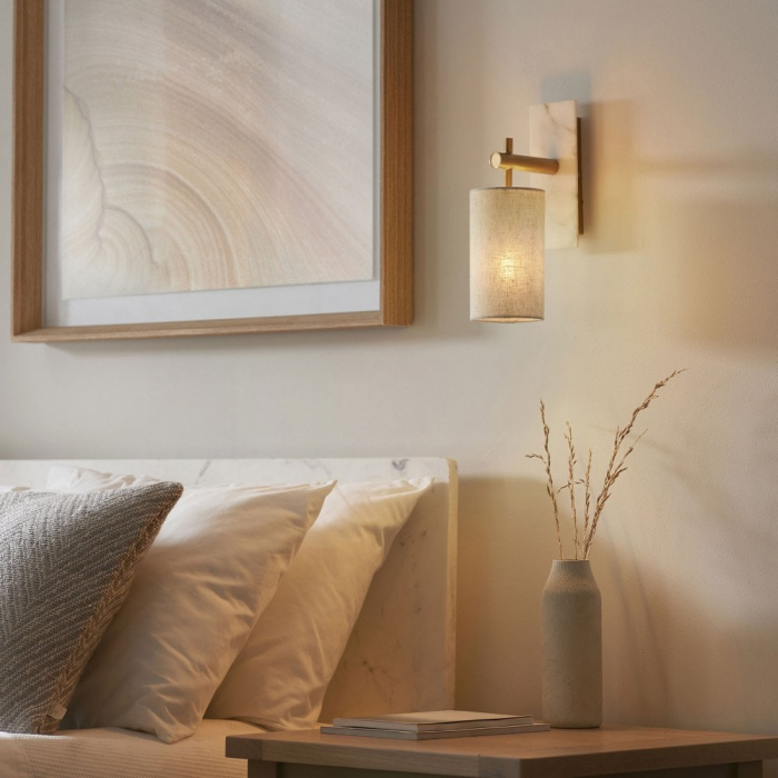 Calming ambient bedroom lighting