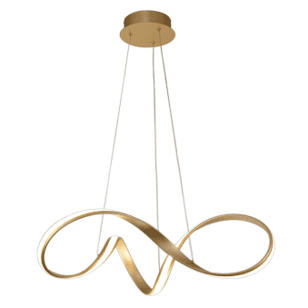 Beaford Medium 39W LED Pendant in Sand Gold