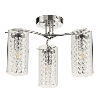 Ogwell Polished Chrome 3 Arm Ceiling Light