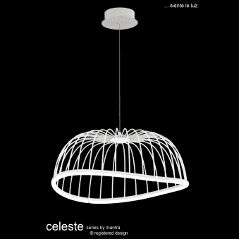 Ex Display Celeste 610 LED Pendant Light in White