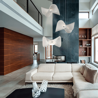 Manta 650 Large LED Pendant Light in White