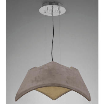 Maui Large 3 Light E27 Pendant Light in Cement Effect